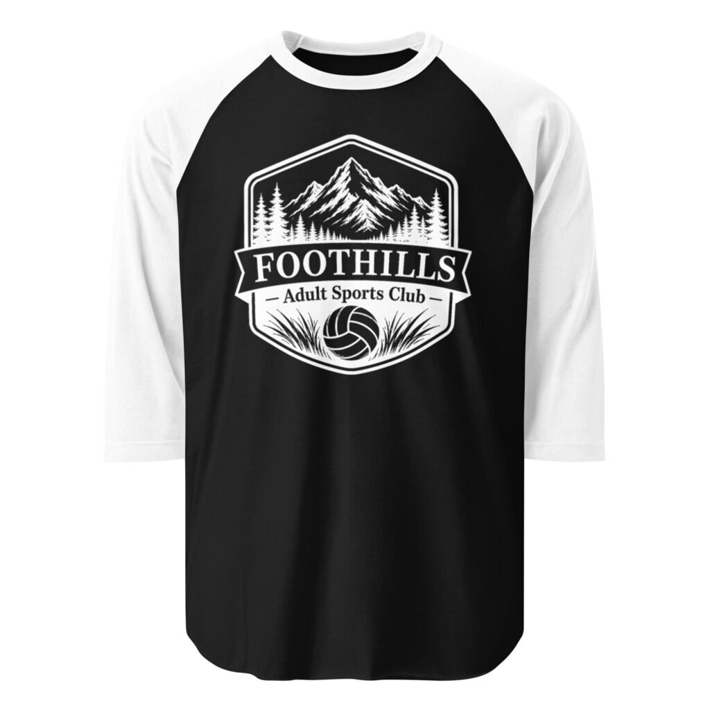 3/4 sleeve raglan shirt