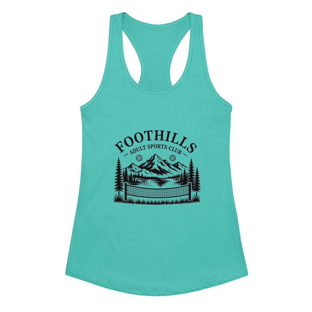 Women’s fitted racerback tank top