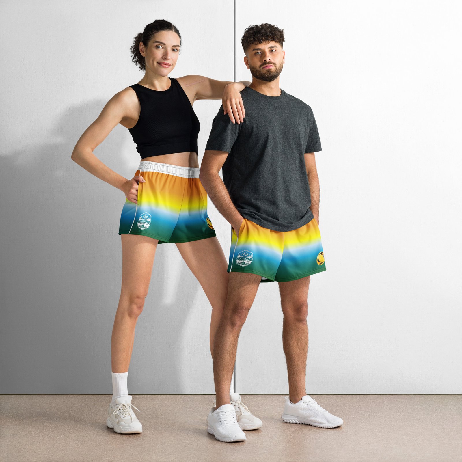 FoHi Colors Unisex VB Athletic Shorts - Image 3