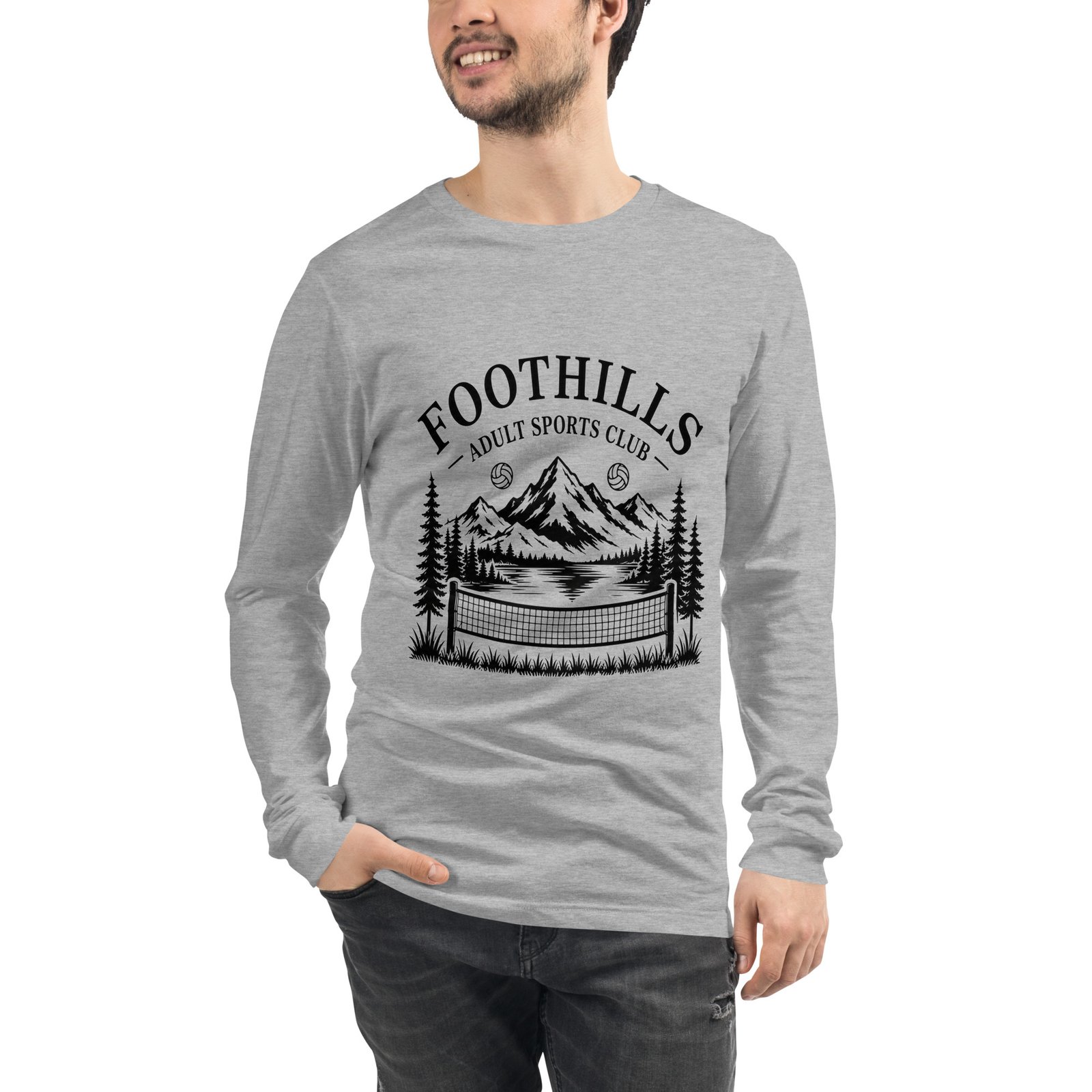 FoHi Flagship Long Sleeve T - BLK Logo - Image 2