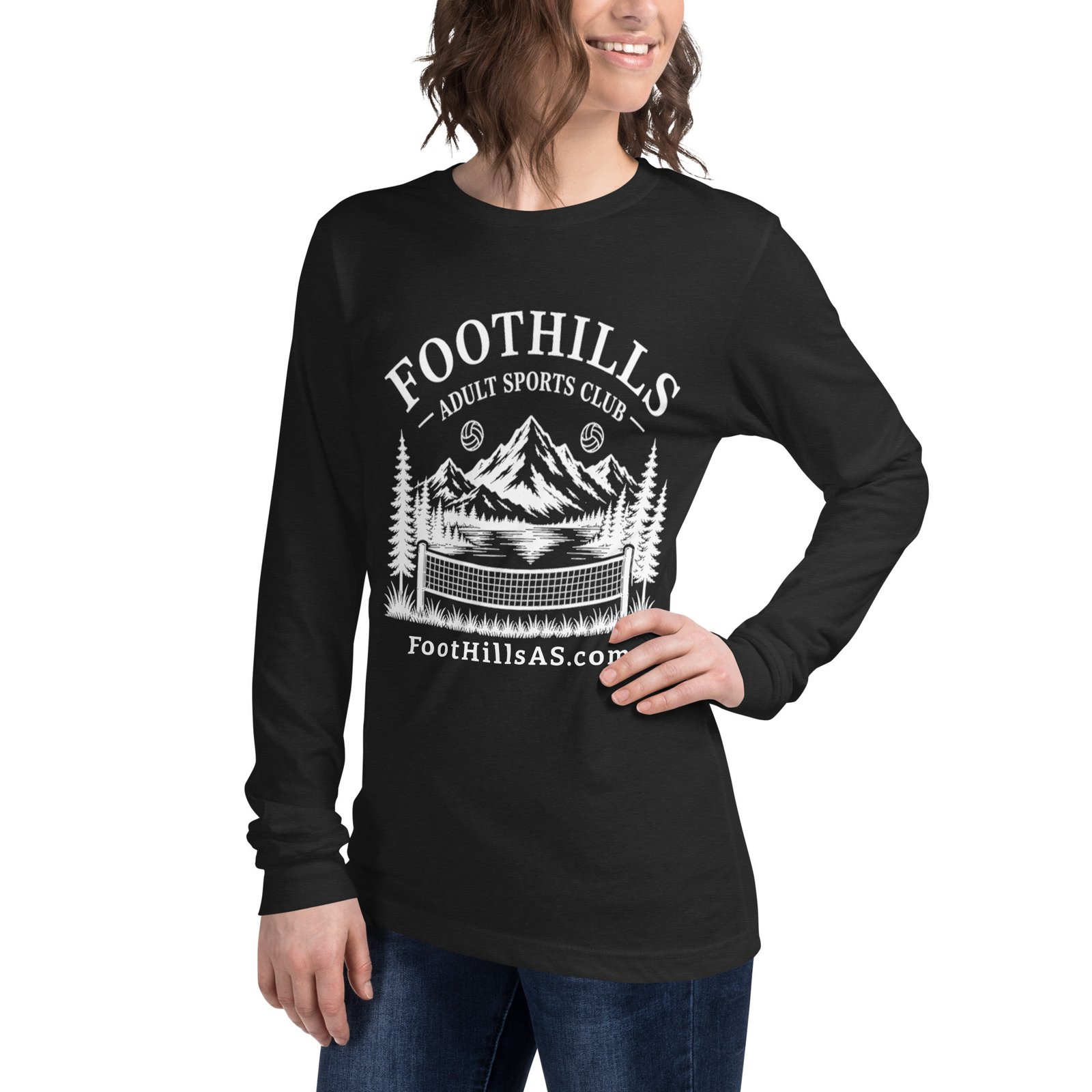 FoHi Flagship Long Sleeve T - WHT Logo - Image 4