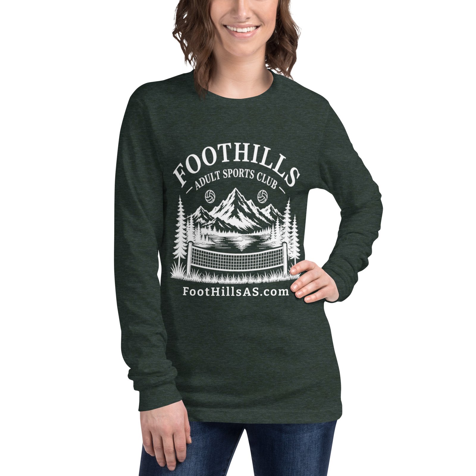 FoHi Flagship Long Sleeve T - WHT Logo - Image 8
